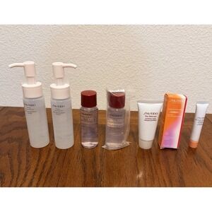 Shiseido Lot - Softener, Cleansing Oil, Sun Care, Mask, Eye Treatment, Lot of 7